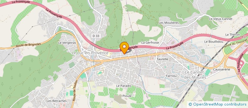 localisation de l'entreprise MJB  LE LUC