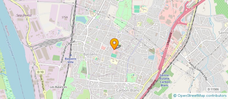 localisation de l'entreprise MJB PIZZA  BASSENS