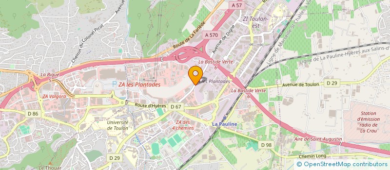 localisation de l'entreprise MJB RENOVATION  LA GARDE