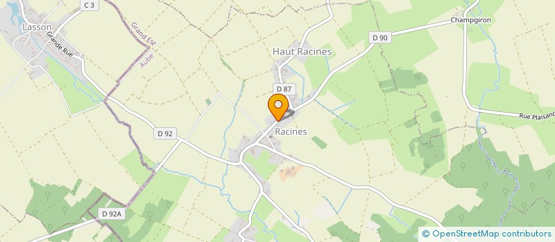 localisation de l'entreprise MJBL  RACINES