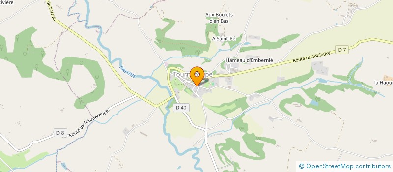 localisation de l'entreprise MJC 16  TOURNECOUPE