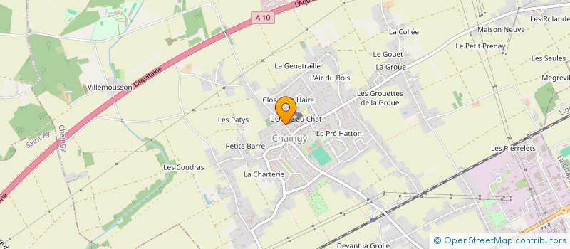 localisation de l'entreprise MJC 45 à CHAINGY