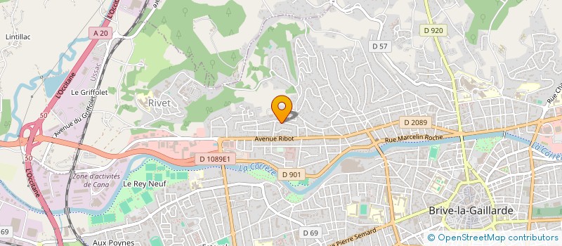 localisation de l'entreprise MJC  BRIVE-LA-GAILLARDE