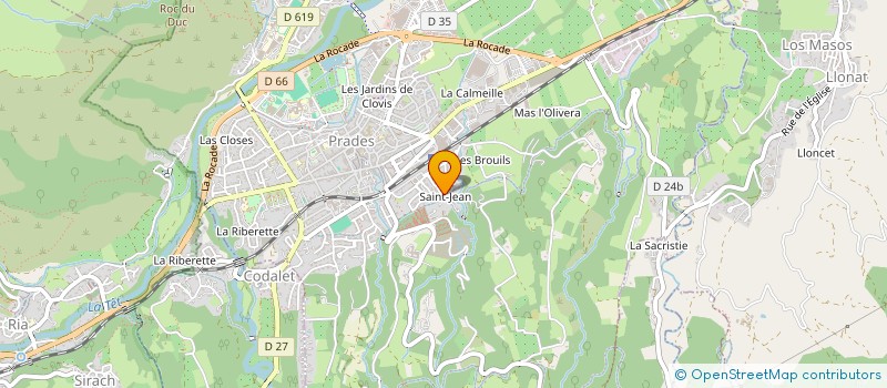 localisation de l'entreprise MJC 66  MOSSET