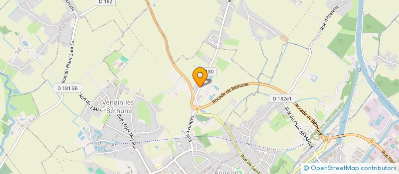 localisation de l'entreprise MJC  VENDIN-LES-BETHUNE