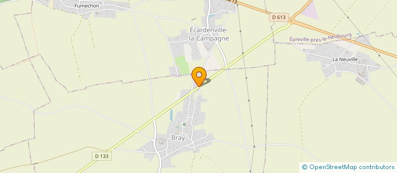 localisation de l'entreprise MJC  BRAY