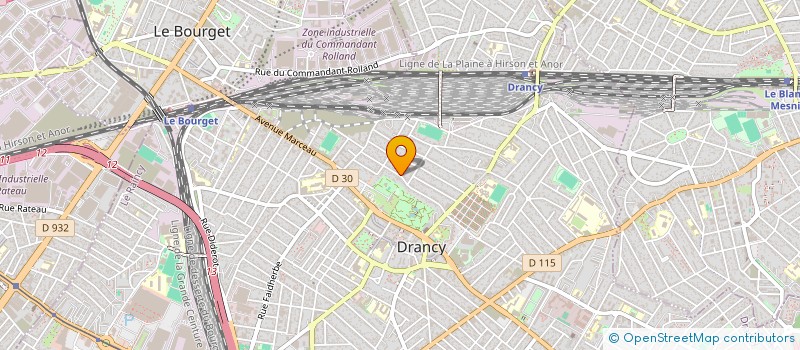 localisation de l'entreprise MJC à DRANCY