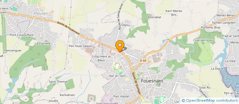 localisation de l'entreprise MJC à FOUESNANT