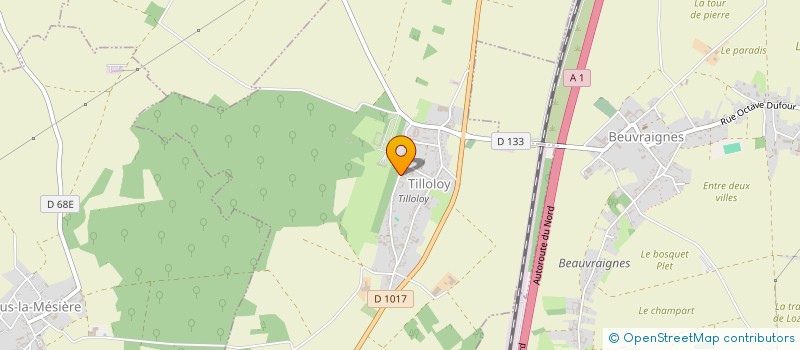 localisation de l'entreprise MJC  TILLOLOY