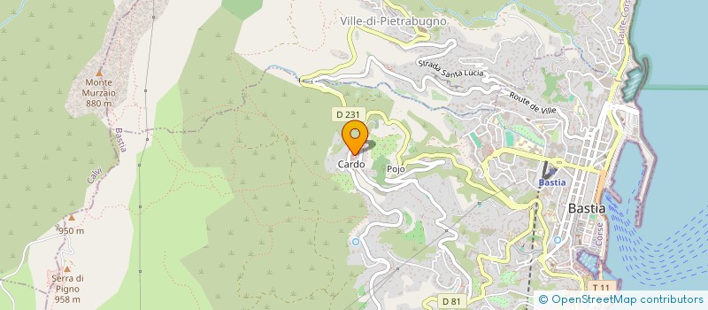 localisation de l'entreprise MJC  BASTIA