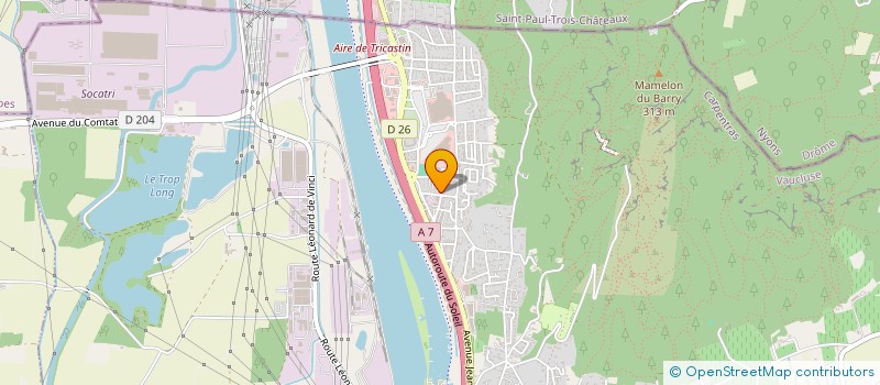 localisation de l'entreprise MJC BOLLENE ECLUSE SECTION FOOTBALL à BOLLENE