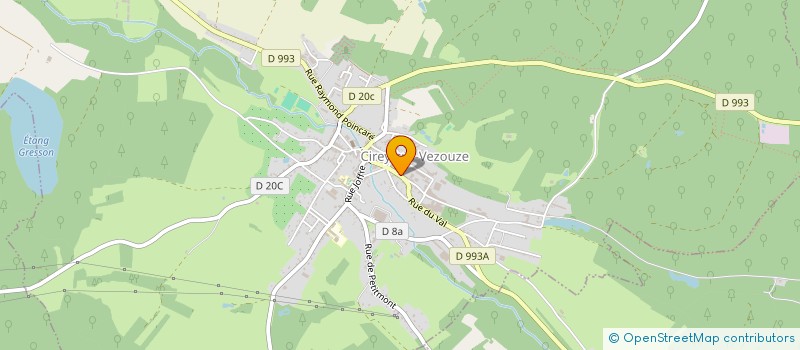 localisation de l'entreprise MJC DE CIREY SUR VEZOUZE  CIREY-SUR-VEZOUZE