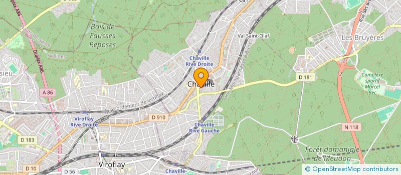 localisation de l'entreprise MJC DE LA VALLEE à CHAVILLE