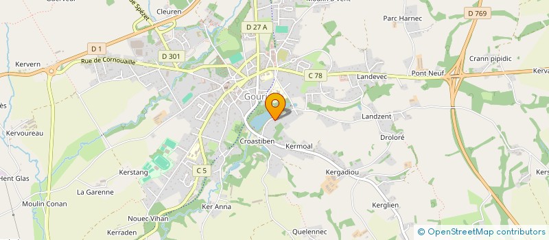 localisation de l'entreprise MJC DE PARK ER LENN  GOURIN