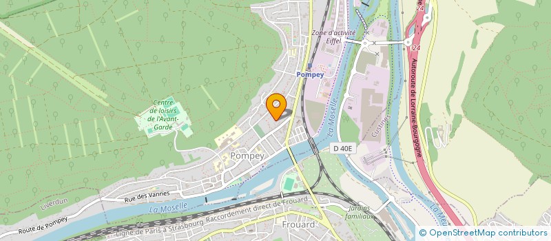 localisation de l'entreprise MJC DE POMPEY à POMPEY