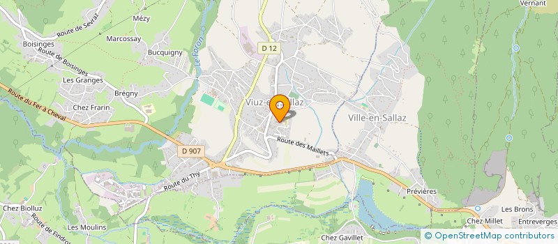 localisation de l'entreprise MJC INTERCOMMUNALE LES CLARINES à VIUZ-EN-SALLAZ