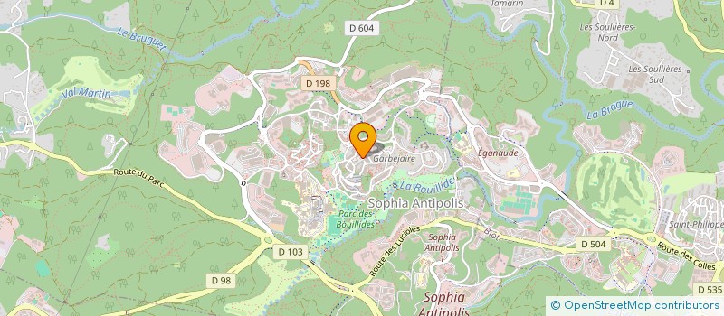 localisation de l'entreprise MJC L'ILE AUX TRESORS à VALBONNE