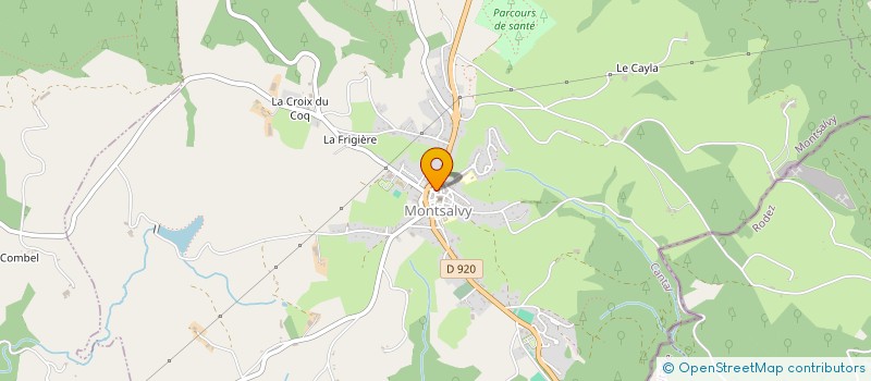 localisation de l'entreprise MJC L'OUSTAL à MONTSALVY