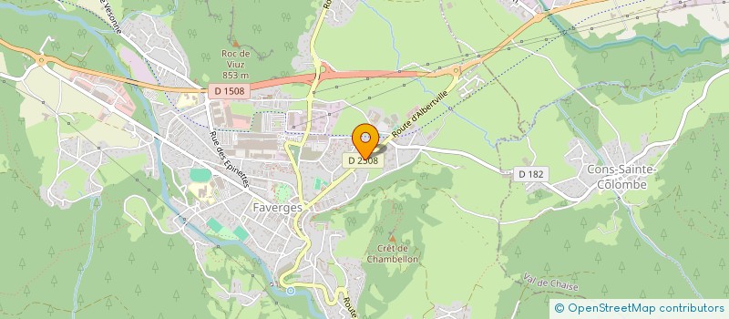 localisation de l'entreprise MJC LA SOIERIE CTRE SOCIAL ET CULTUREL  FAVERGES-SEYTHENEX