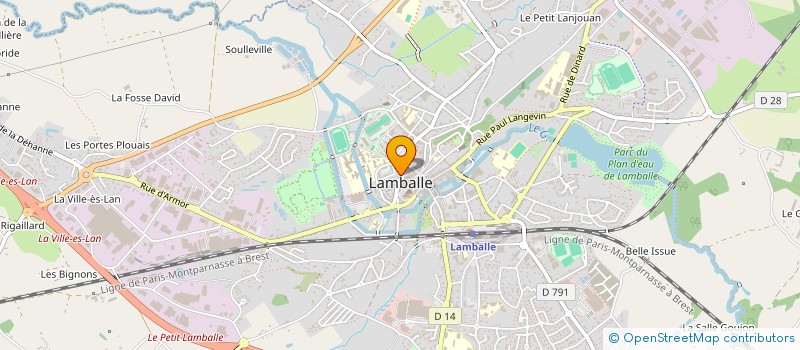 localisation de l'entreprise MJC LAMBALLE à LAMBALLE-ARMOR