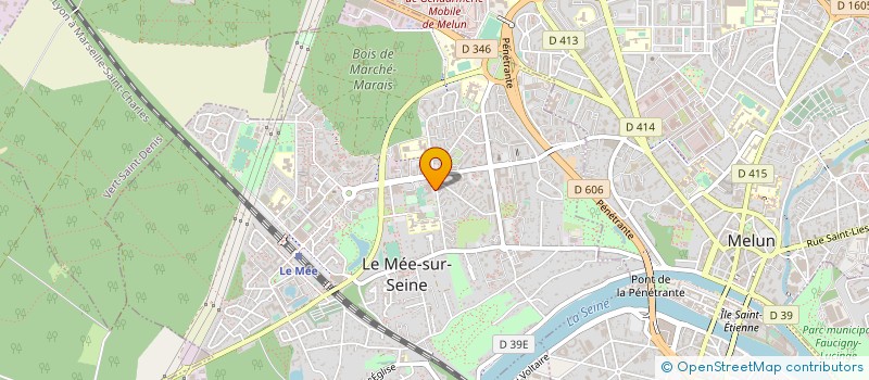 localisation de l'entreprise MJC LE CHAUDRON  LE MEE-SUR-SEINE