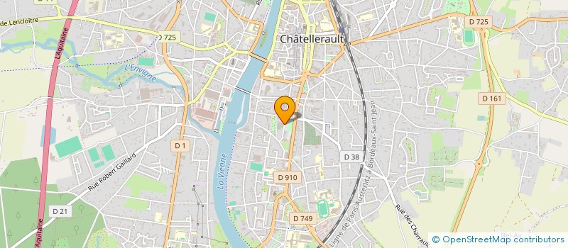 localisation de l'entreprise MJC LES 400 COUPS à CHATELLERAULT