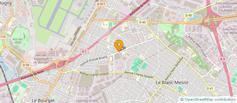 localisation de l'entreprise MJC LOCATION à LE BLANC-MESNIL