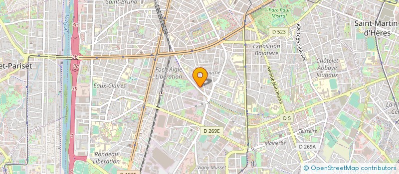 localisation de l'entreprise MJC LUCIE AUBRAC  GRENOBLE