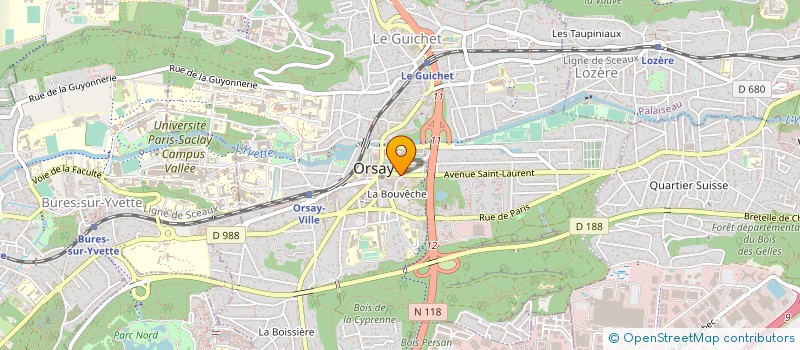localisation de l'entreprise MJC MAISON JEUNES ET CULTURE à ORSAY