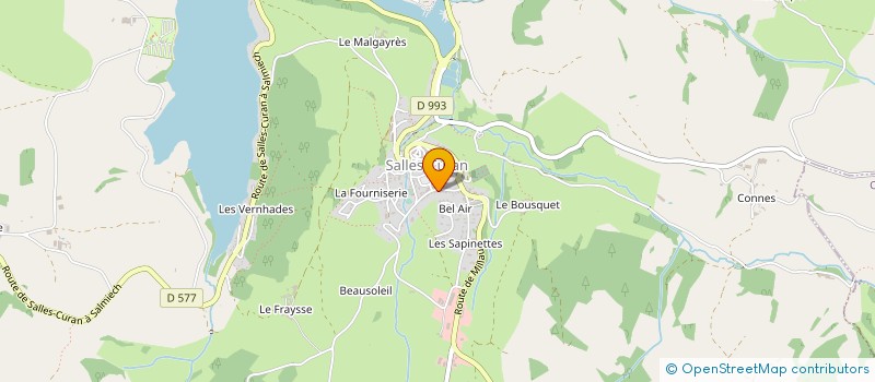 localisation de l'entreprise MJC MAISON JEUNES ET CULTURE à SALLES-CURAN