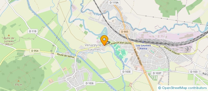 localisation de l'entreprise MJC MAISON POUR TOUS à VENAREY-LES-LAUMES