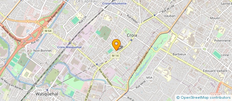 localisation de l'entreprise MJC MAISON POUR TOUS  CROIX