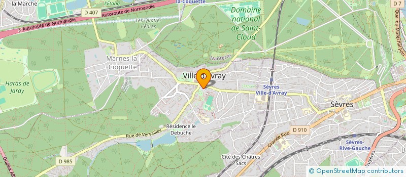 localisation de l'entreprise MJC MAISON POUR TOUS DE VILLE D AVRAY à VILLE-D'AVRAY