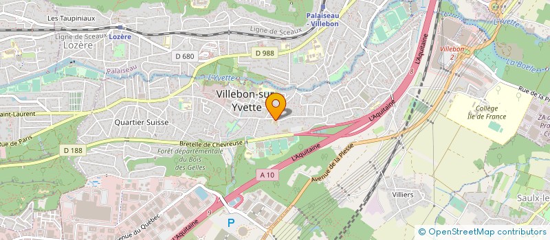localisation de l'entreprise MJC MAISON POUR TOUS VILLEBON à VILLEBON-SUR-YVETTE
