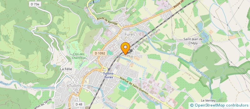 localisation de l'entreprise MJC-MPT à TULLINS