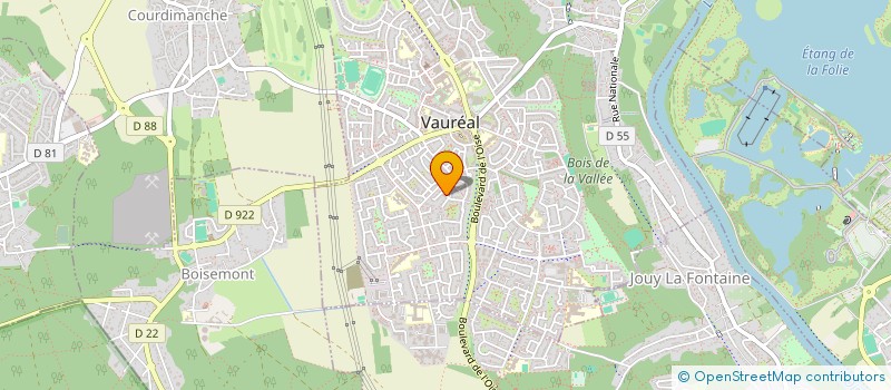 localisation de l'entreprise MJC PRIVE à VAUREAL