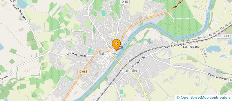 localisation de l'entreprise MJC RABASTENS COUFFOULEUX  RABASTENS