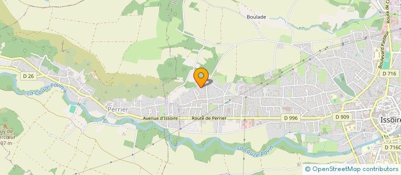 localisation de l'entreprise MJC TOURAND  ISSOIRE