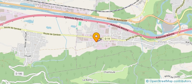 localisation de l'entreprise MJC TRAVAUX PUBLICS VOIRIES ET RESEAUX à VOUGY