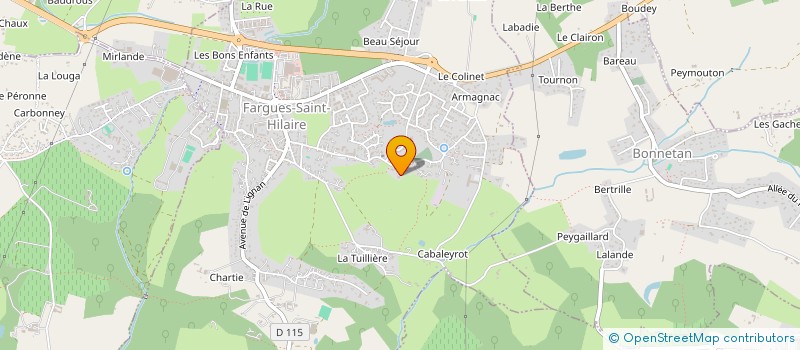 localisation de l'entreprise MJC2  FARGUES-SAINT-HILAIRE