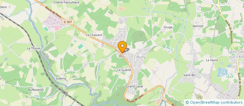 localisation de l'entreprise MJC2L  BULLY