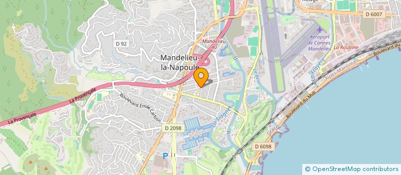 localisation de l'entreprise MJCA à MANDELIEU-LA-NAPOULE