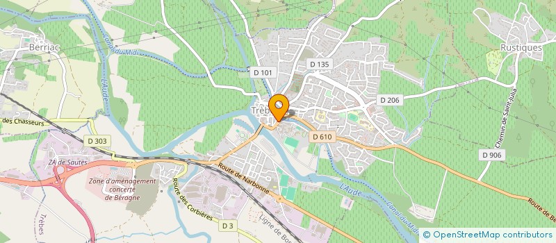 localisation de l'entreprise MJCA  TREBES