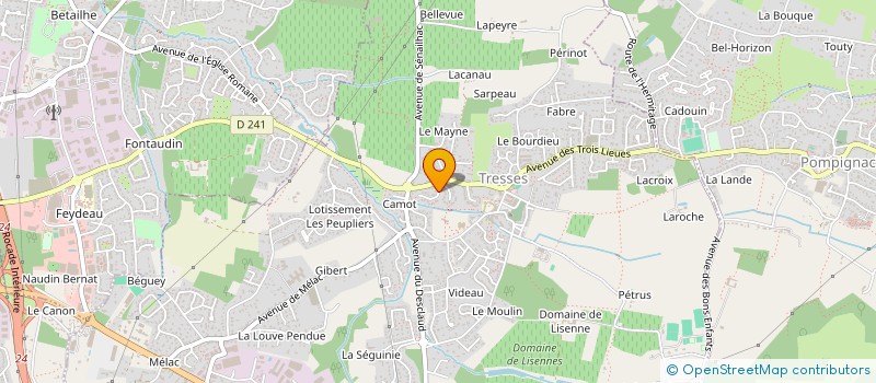 localisation de l'entreprise MJCA  TRESSES