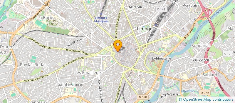 localisation de l'entreprise MJCC à LIMOGES