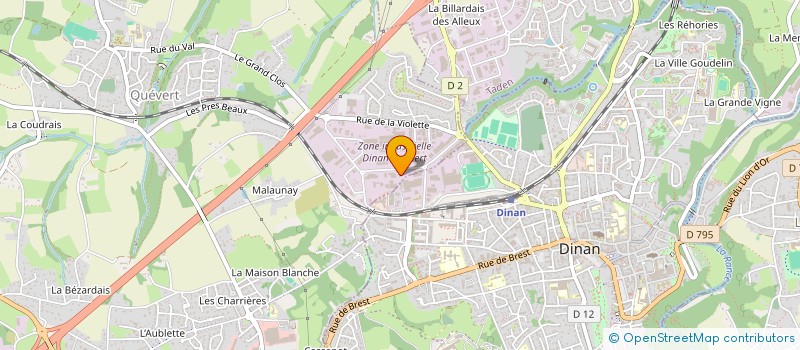 localisation de l'entreprise MJCEF à QUEVERT