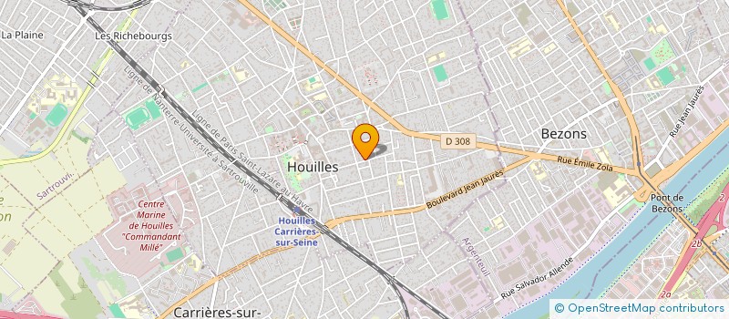 localisation de l'entreprise MJCIV  HOUILLES