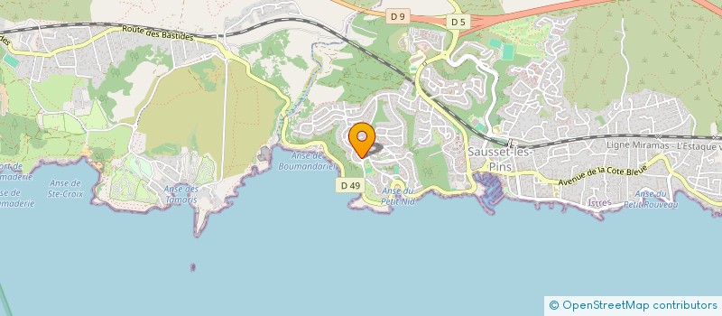 localisation de l'entreprise MJCL  SAUSSET-LES-PINS