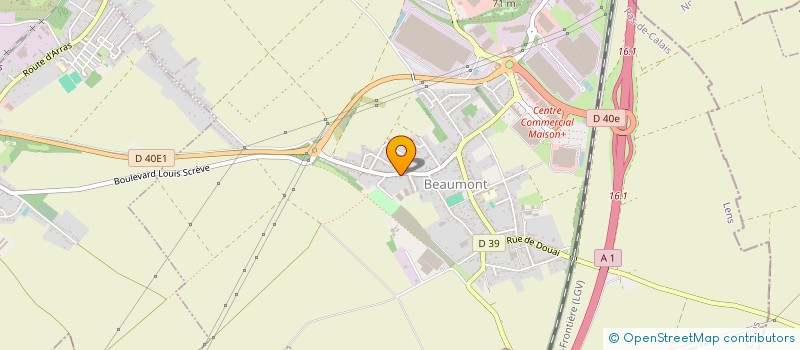 localisation de l'entreprise MJCS à HENIN-BEAUMONT