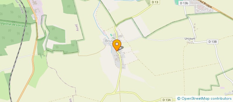 localisation de l'entreprise MJD  BRUVILLE